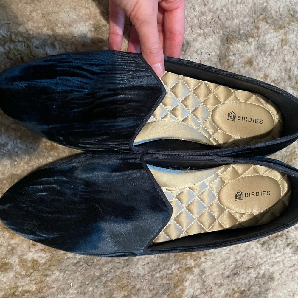 Velvet Birdies (Dark Blue)